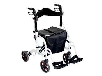 2-in-1 lichtgewicht rollator en rolstoel
